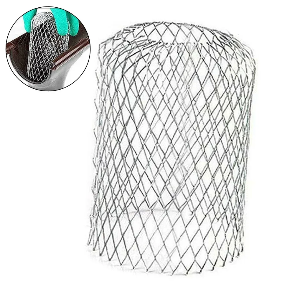 Metal Aluminum Filter Mesh Gutter Leaf Debris Mud Trap Guards Drain Strainer 4pcs