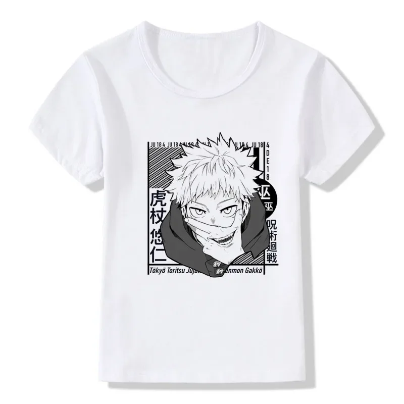 Kids T Shirt Anime Jujutsu Kaisen Cartoon Print Funny Boys T shirt Summer Short Sleeve Baby Girls Clothes Children Tops,HKP5469 t shirt cotton t shirt kids t shirt girls t shirt girls tee shirt stitch t shirt t shirt set