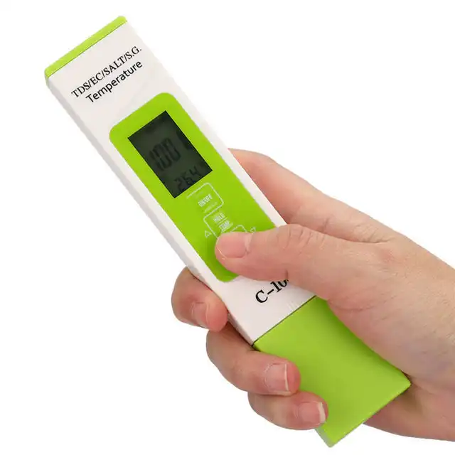 Vízminőség-Teszter C-100 Sótartalom/Tds/Ek/Tengervíz-Specifikus Gravitáció Öt-Egy-Egy Teszt Toll Többfunkciós Vízminőség-Detektor - Image 2
