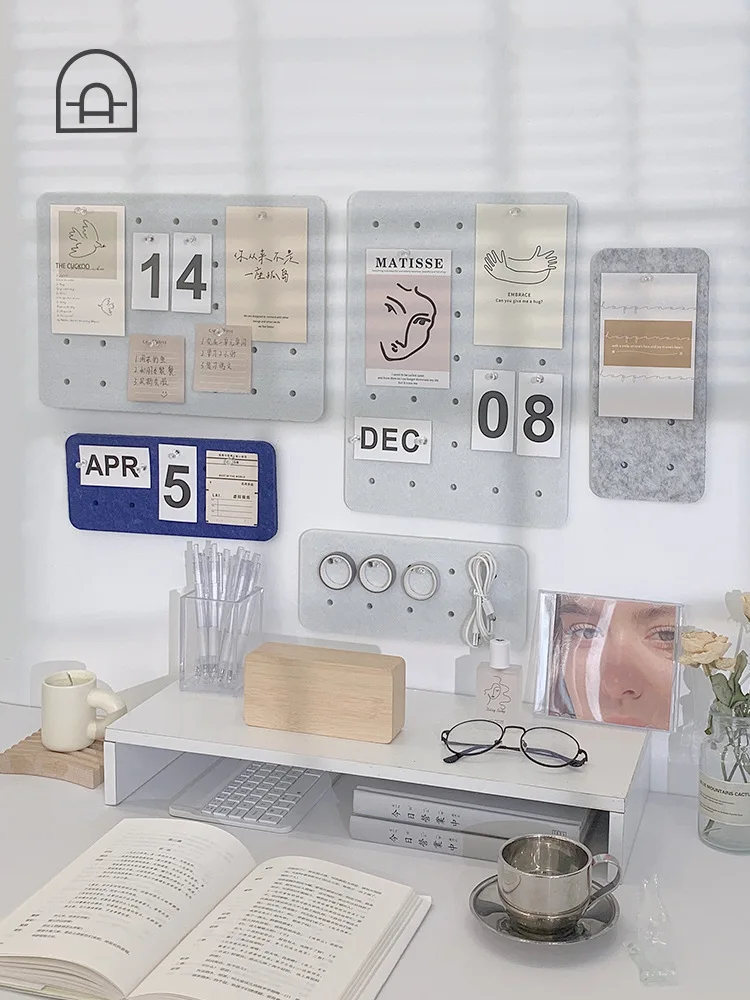 

Cork Felt Self-Adhesive Wallboard Wall Dormitory Message Board Desktop Decoration Note Board Note Board Bulletin Board