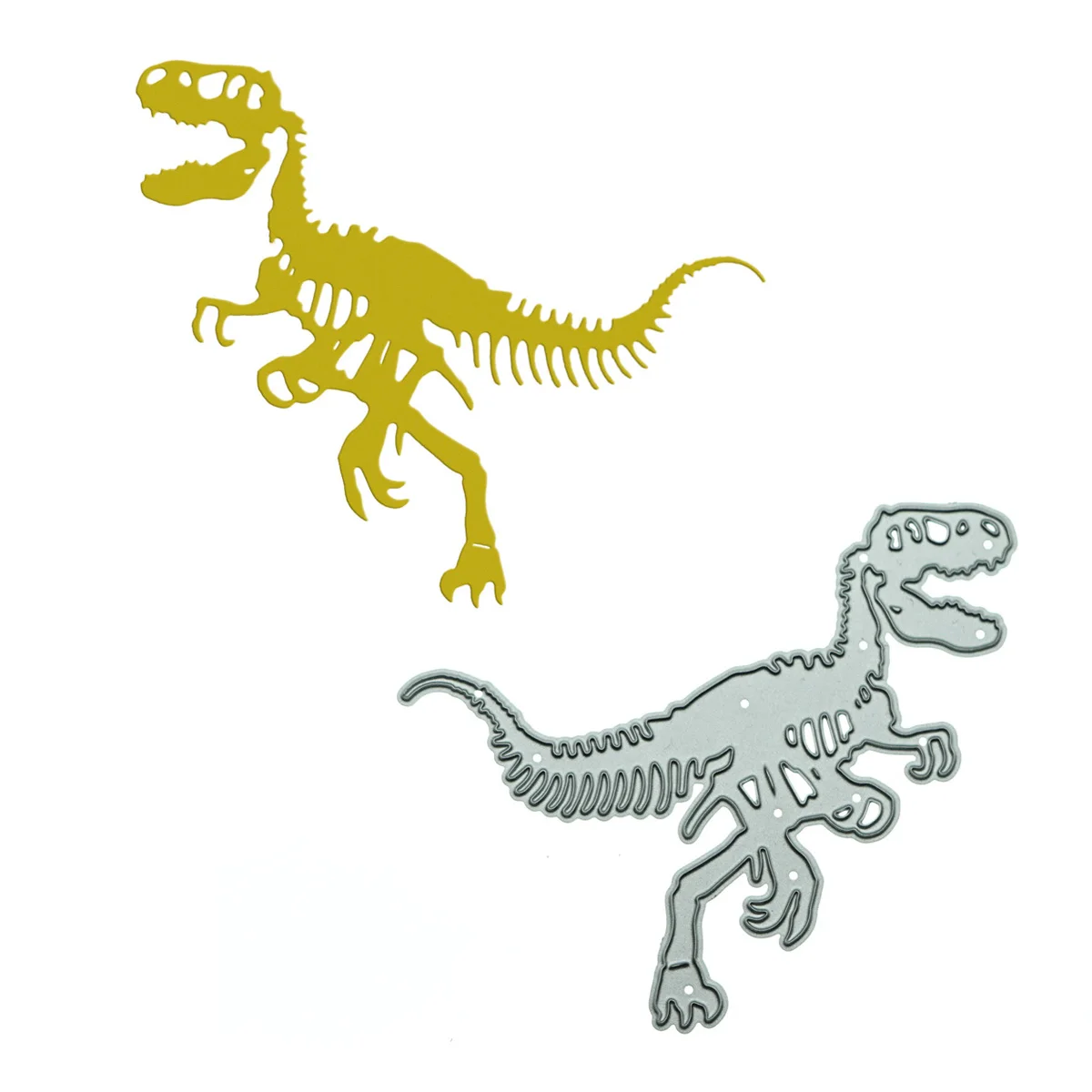 Fustelle Per Il Taglio Dei Metalli T-Rex Dinosaur Skeleton Pattern Per La Decorazione Di Carte Scrapbooking Craft Paper Clipart Die Cutter Stencil