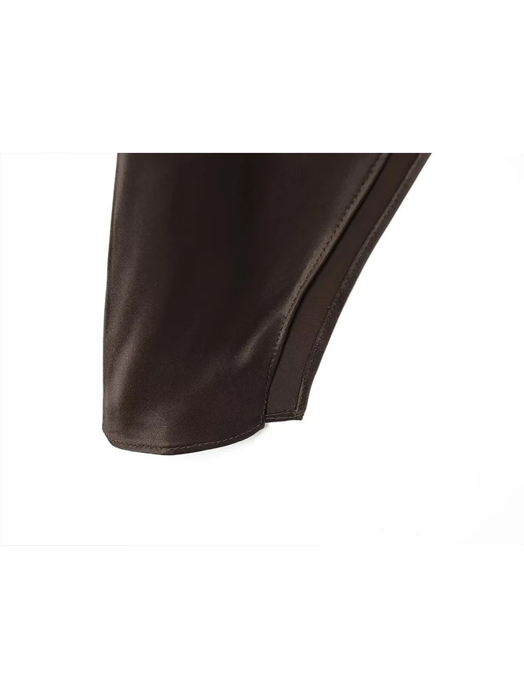 Women's Casual Sling Top Fashion Asymmetrical Slim Fit Deep V Neck Sleeveless Strap Tops Lady Irregular Patchwork Streetwear