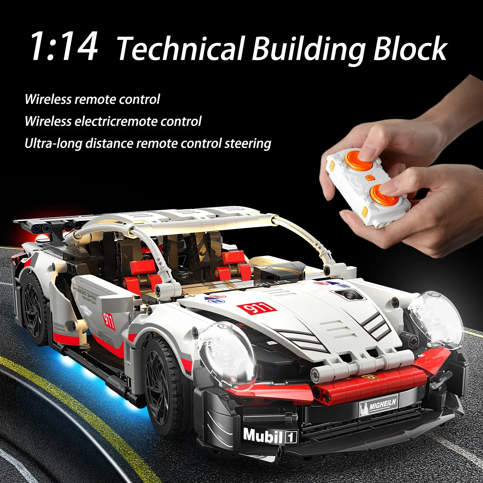 

Reobrix 1116 шт. технический строительный блок 1:14 городская модель автомобиля супер автомобиль Мотор привод мощности 2,4G радио Радиоуправляемая машина подарочные блоки для Lego