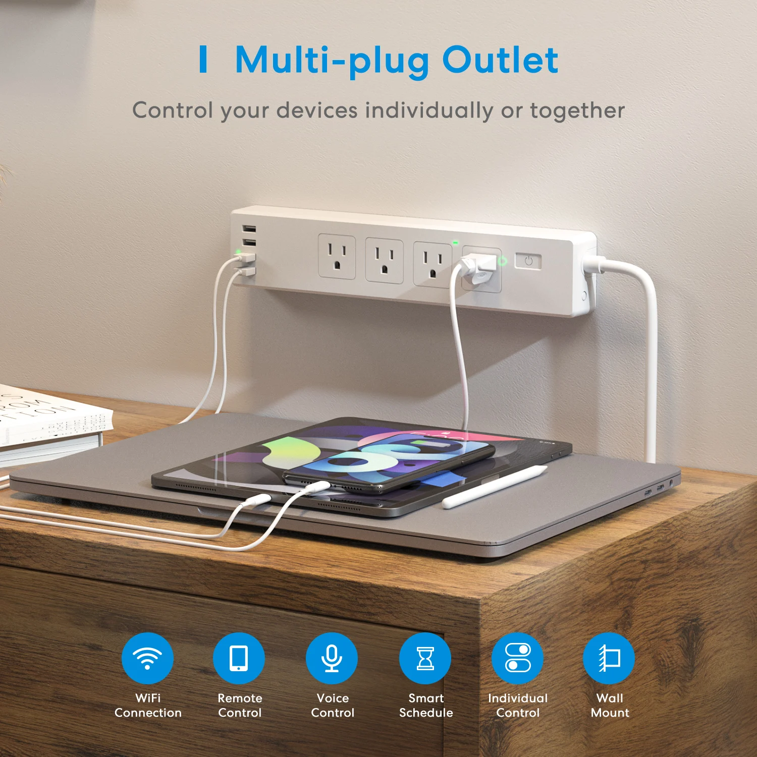 meross tira de energia inteligente protetor contra surtos dos socket extensao tomadas ac portas usb suporte homekit alexa google 01
