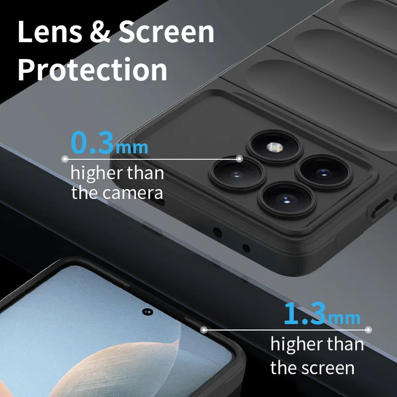 POCO X6 Pro M6 5G F5 Pro X5 M5 X4 Pro M4 Pro F4 X3 GT F3 C65 C55 충격 방지 갑옷 헤비 듀티 커버 용 에어백 안티 드롭 케이스
