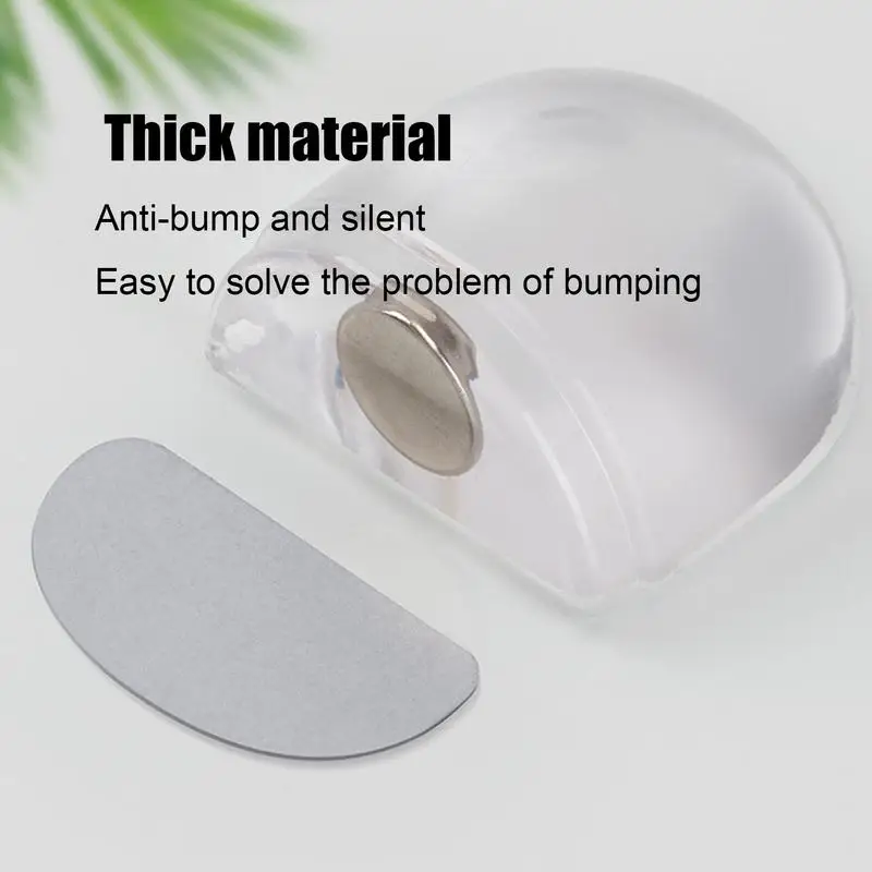Quiet Door Stopper For Household Use With No Punching For Door Multifunctional Anti-collision Floor Stopper Bathroom