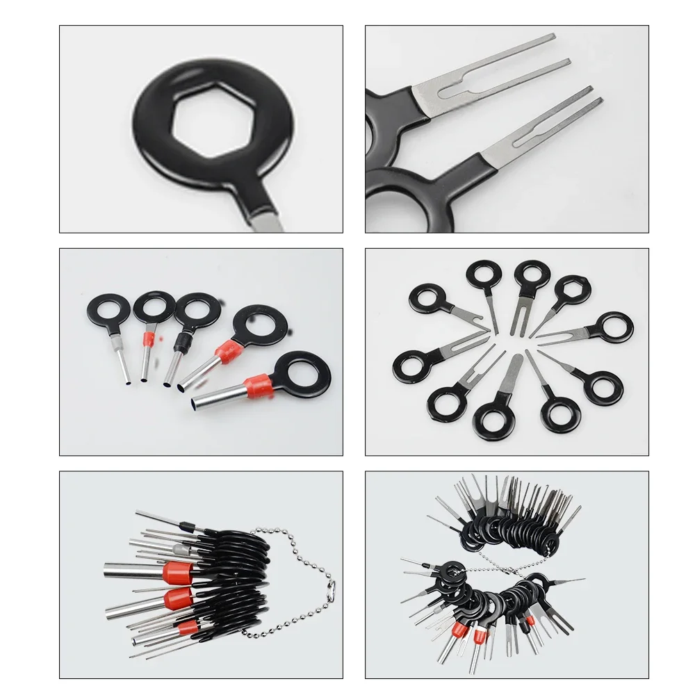 Car Terminal Tools 41/26pcs Removal Kit Box Wire Plug Connector Extractor Puller Release Pin Extractor Set Terminal Plug Repair