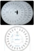 Outer Diameter 120mm Dial Scale Identification Dial Degree Graduated Circle Disk Protractor For Machine Tool Measurement Tools 5
