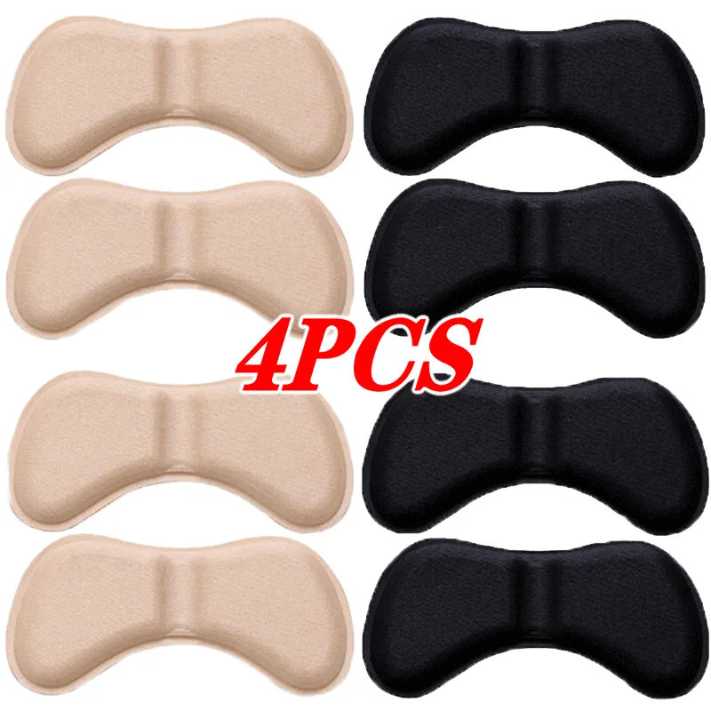 

2Pairs Women Invisible Heel Insoles for High Heel Inserts Pain Relief Anti-wear Cushion Back Adhesive Shoe Pads Sponge Insole