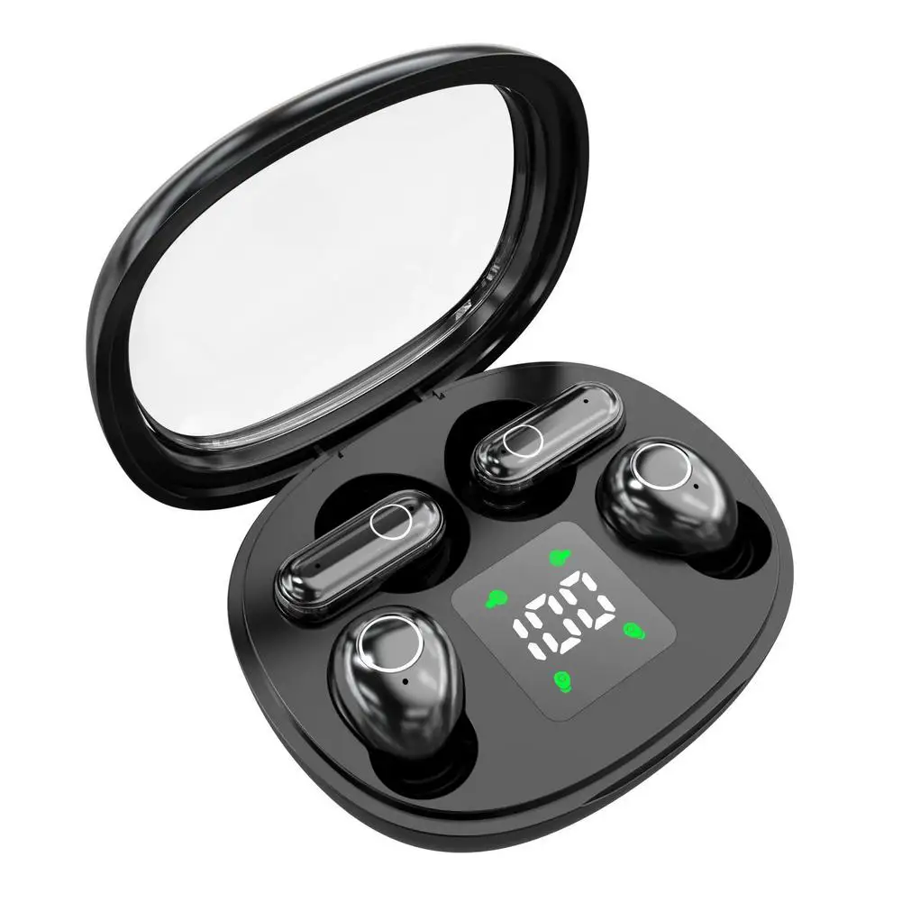 2 Pairs Wireless Earphone Bluetooth 5.4 Headphones Comfortable Hidden Earbuds Waterproof Noise Reduction Sports Headset