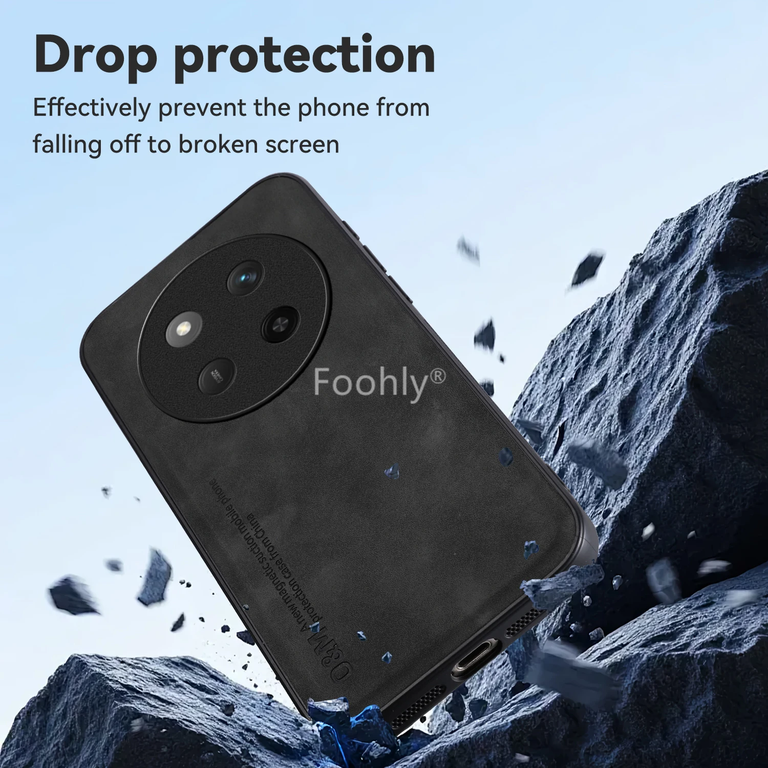 Shockproof Magnetic Protective Case - Skin Feeling Back Cover Shell