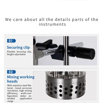 40L Lab High Shear Blender Cosmetic Homogenizer Emulsion Mixer Rotor Stator Emulsifying Machine for Cosmetic