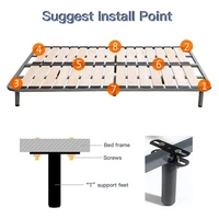 Bed Frame Legs,Adjustable Height Center Support Leg For Bed Frame, Bed Center Slat Heavy Support Leg(4.7-8.67Inch) 2