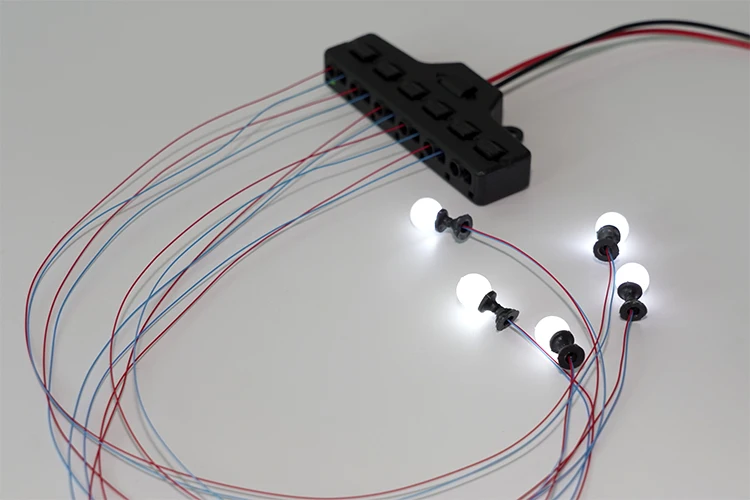 Port Sharer Paralleler LEDLlight Shunt Verkabelungsbox Sandtisch Modell Szenenbeleuchtungssystem – Detail 4