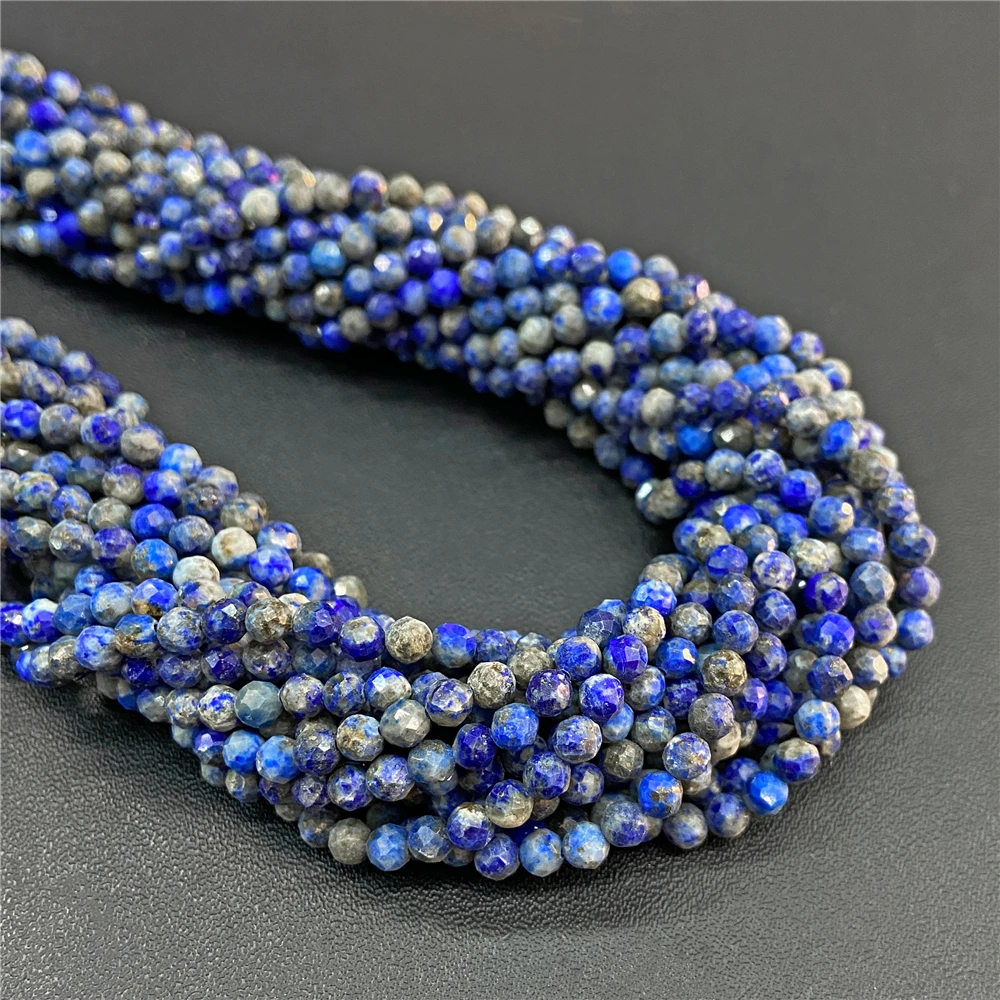 Perle Rondelle Sfaccettate Di Acquamarina: Pietra Preziosa Blu Naturale, 3,5-4 Mm - Italia