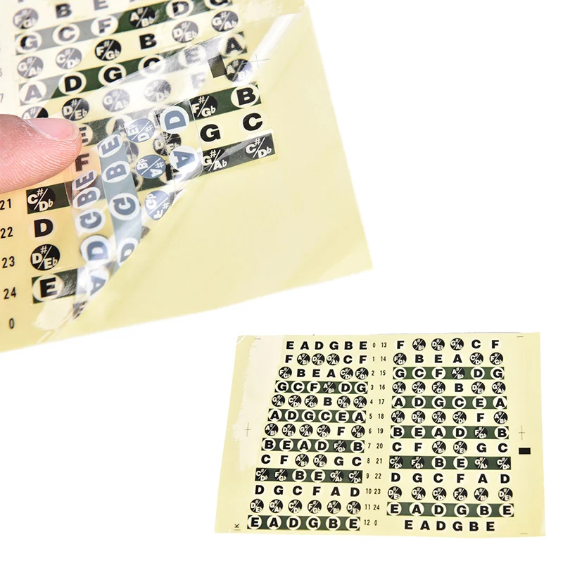 

NEW Guitar Neck Fretboard Note Map Fret Sticker Lables Decals Learn Fingerboard