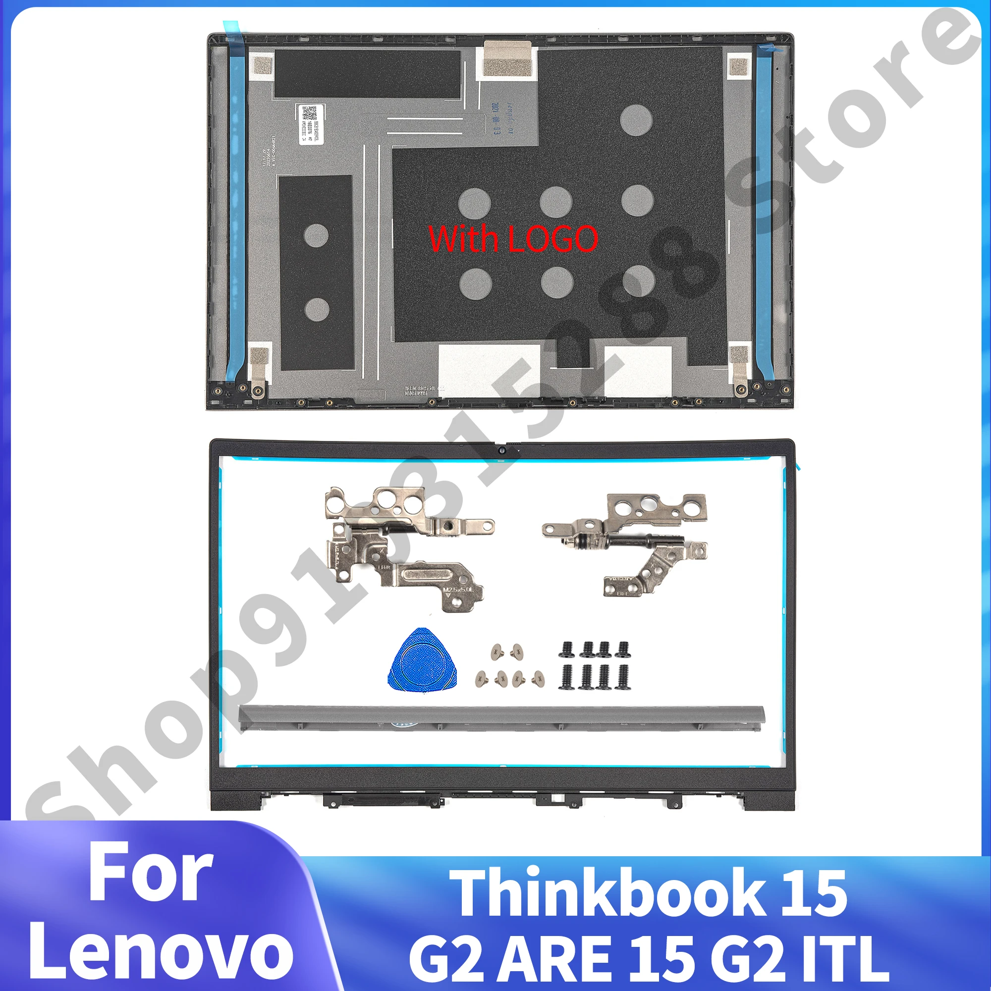 

New Part For Lenovo ThinkBook 15 G2 ITL Thinkbook 15 G2 ARE 15 G3 ACL/ITL LCD Back Cover Front Bezel Hinges Laptop Parts Replace