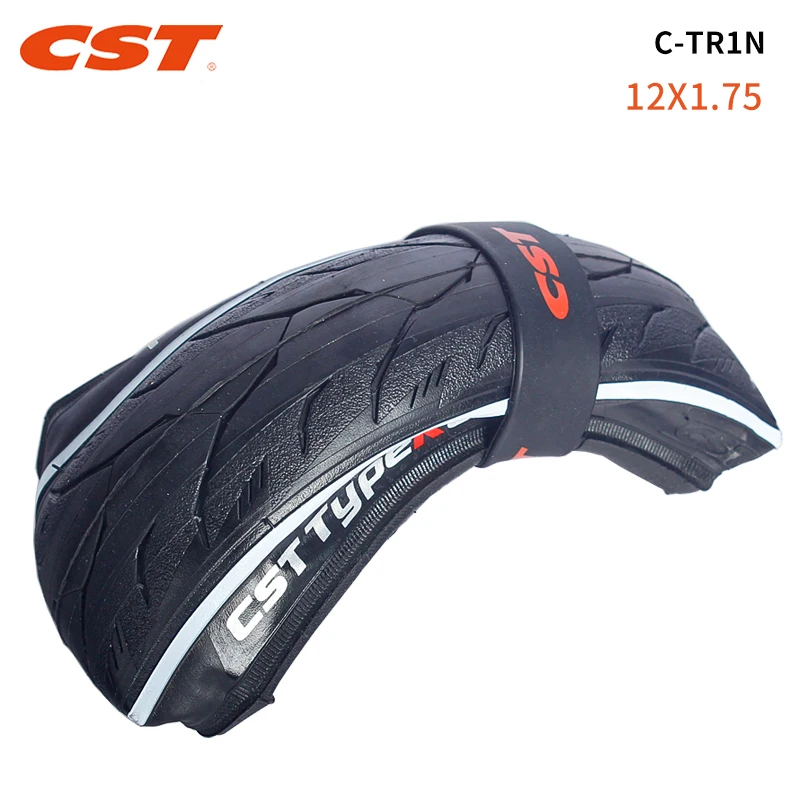 CST Bicycle Tire 12x1.75 C-TR1N 12 inch 203 Kids Balance Bike Folding Tyre with Inner Tube 120TPI Ultralight Racing Cycling Tire