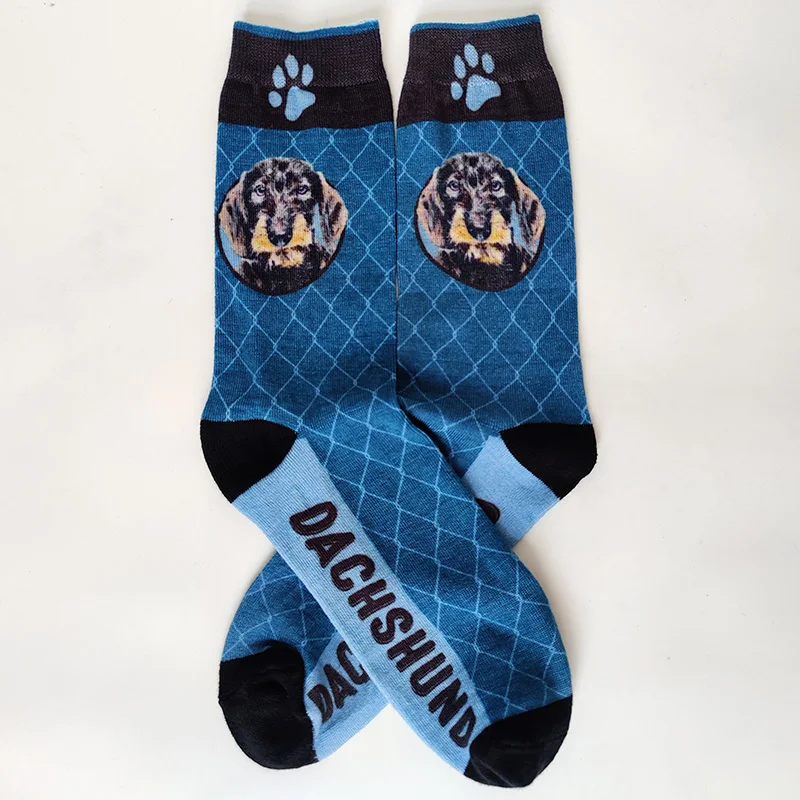 Description Picture 5 of itemNEW Funny Women Crew Socks Border Collie Schnauzer Lab Scottie Beagle Boxer Pug Bulldog Sheltie Golden Doodle Retriever