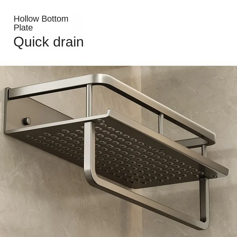 Bathroom Accessories Shelf Organizer 30-50CM Shower Storage Rack Wall Mounted
