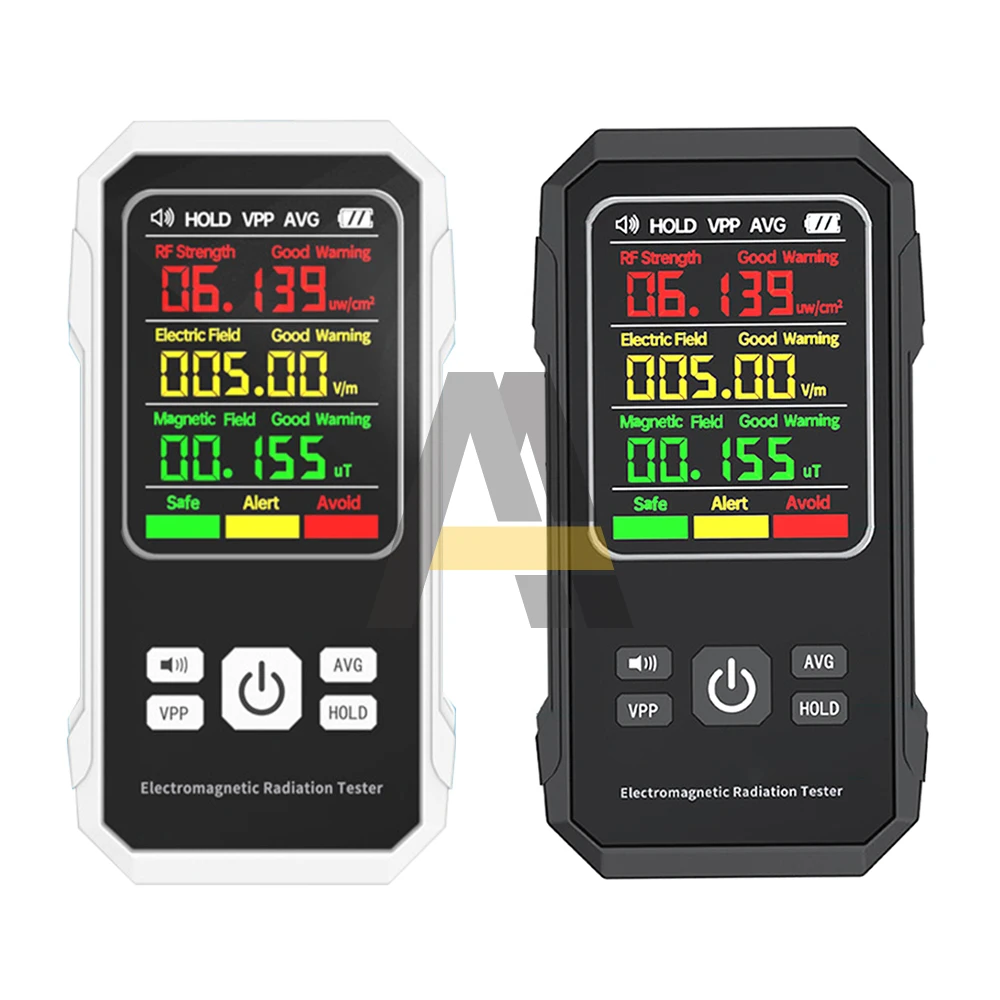 

3in1 Electromagnetic Radiation Detector EMF Meter Electric Field Magnetics Field Radio RF Strength Rapid Tester with Sound Alarm