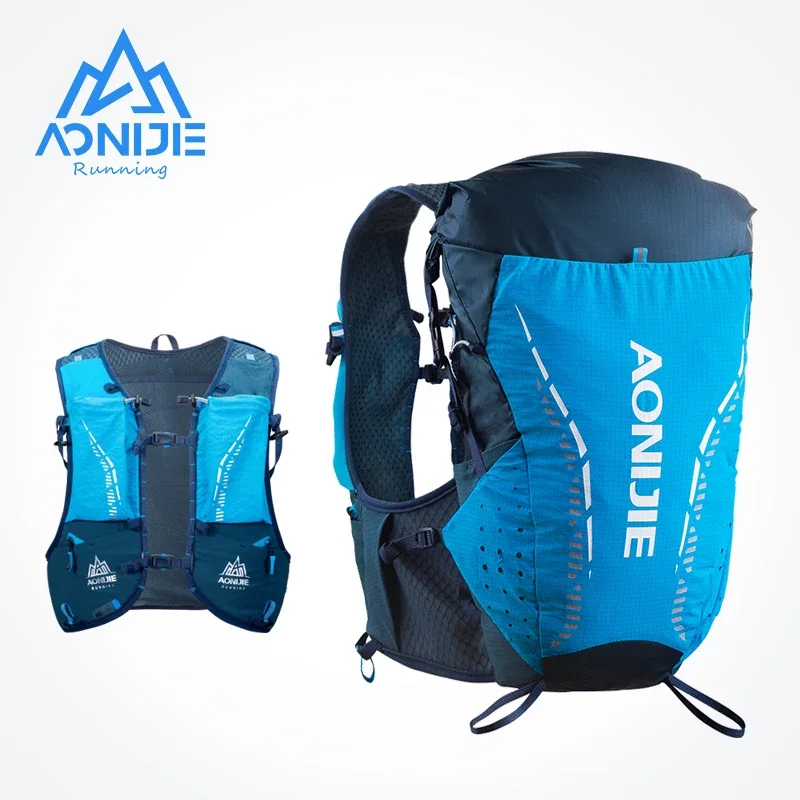 

AONIJIE C9104S 2pcs 500ml Soft Water Flask Ultra Vest 18L Hydration Backpack Pack Bag for Outdoor Trail Running Marathon Race