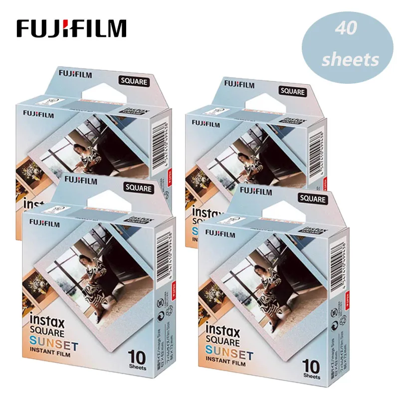 10/20/30/40/50 Fogli Fujifilm Instax Square Sunset Photo Paper Per Fujifilm Instax Square Sq40 Sq6 Sq10 Sq20 Sq Link Printer