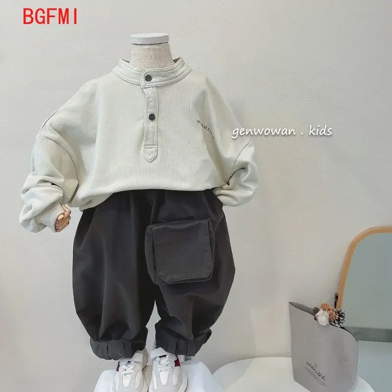 2pcs Kids 2-10 Y Spring Boys Girls Clothes Set Toddler Baby Cotton Pullover Sweatshirt + Pants Child Long Sleeve Autumn Outfits