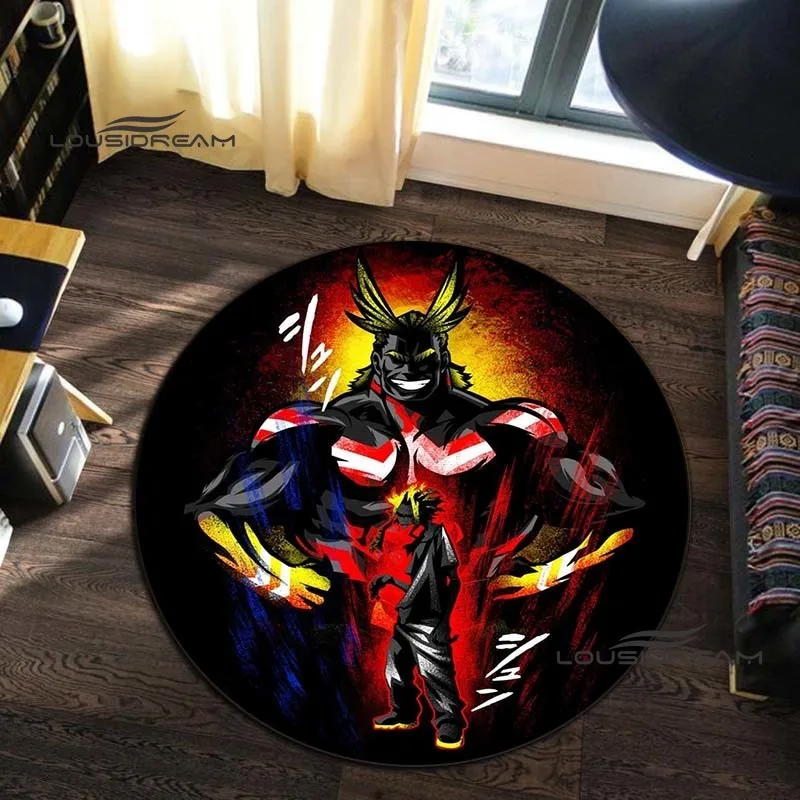 Anime My Hero Academia Carpet 3D printed Cartoon round rug living room bedroom child study room decoration round rug floor mat 4