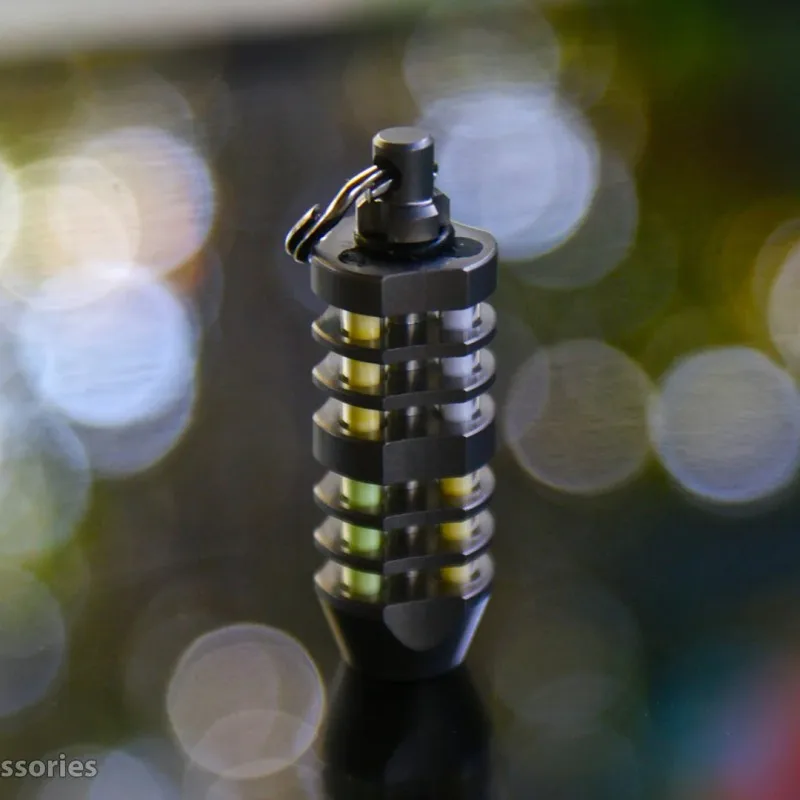 TEC-T3-6X Triode Self-luminating marker self-luminous Titanium alloy keychain 6
