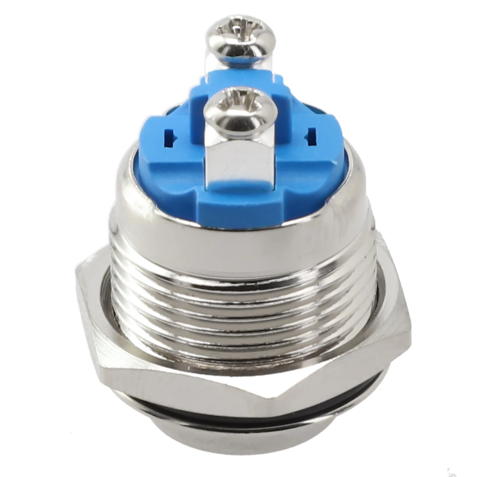 12V 16mm Metal Waterproof Push Button Momentary On Off Horn Switch Brass Waterproof Contactor Relay Control Switch