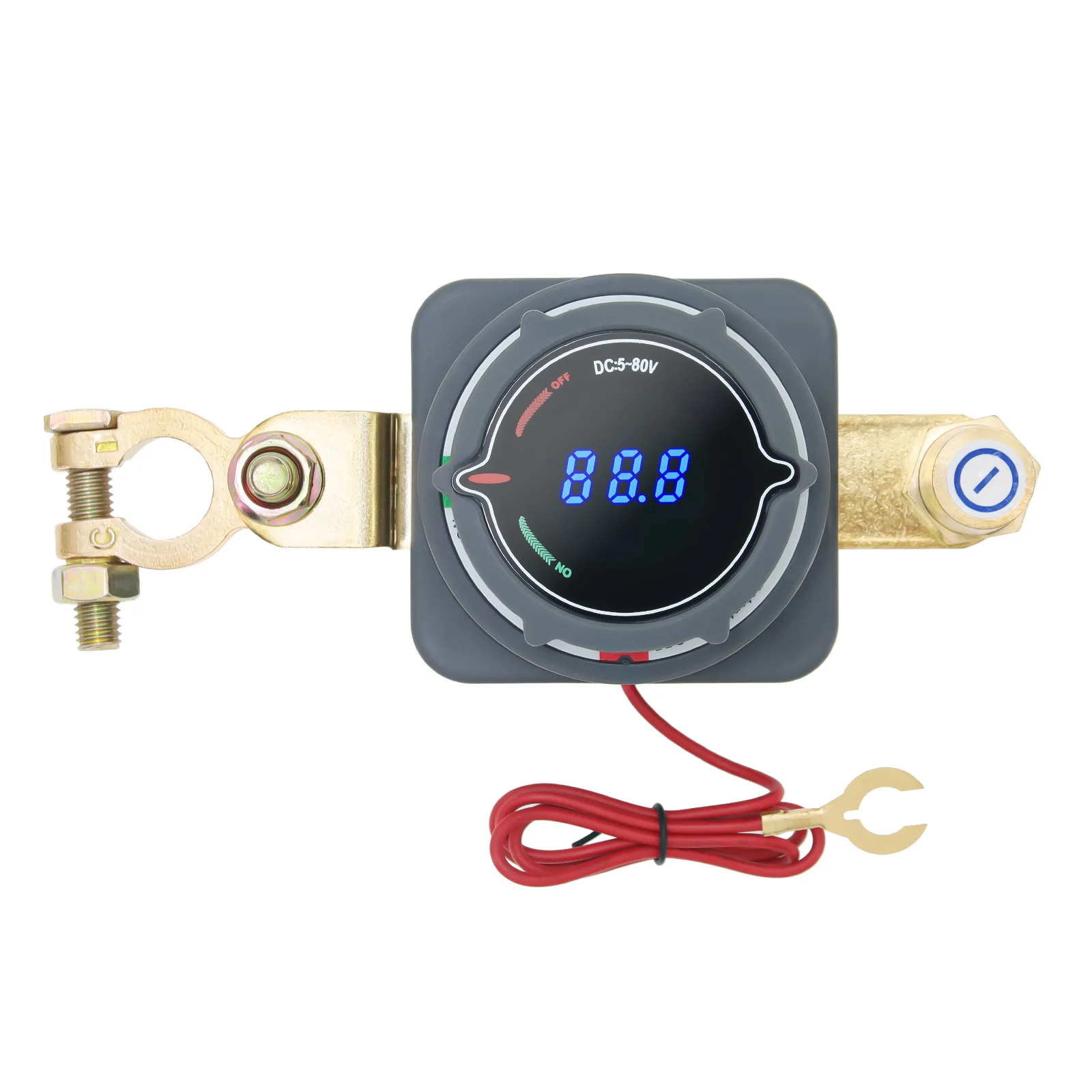 Upgrade 300A Batterietrennschalter mit Voltmete-Schalter 12-48V Power Master Isolator Cut/Cut Off Switch DC5-80V für alle Autos – Detail 9
