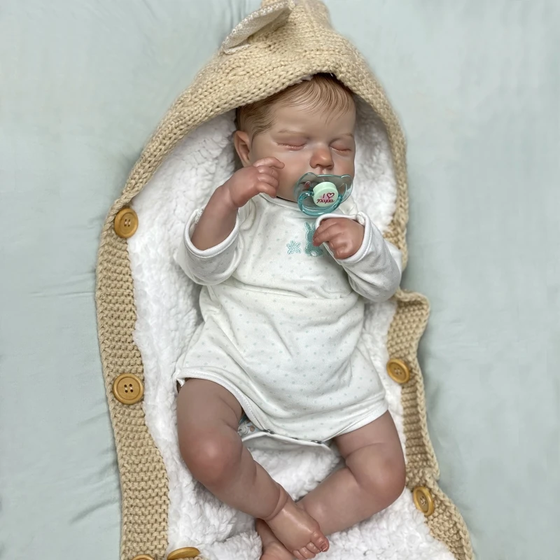 Reborn Baby Doll Baby Bed Ecofriendly Realistic Infant Pleasant Toys