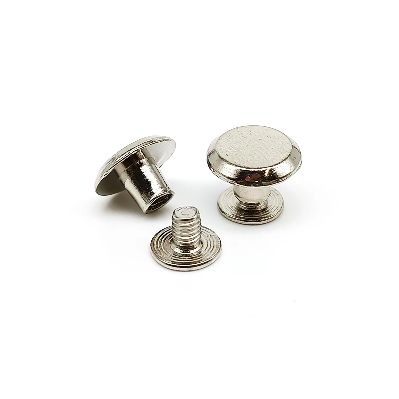 100 Sets Multi-Size Chicago Screw Rivet Kit for Leather Accessories – 4 Color Options