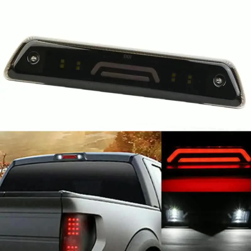 Tercera Luz De Freno LED Humo Trasera Reversa Trasera Lámpara De Carga Para 09-14 FORD F150