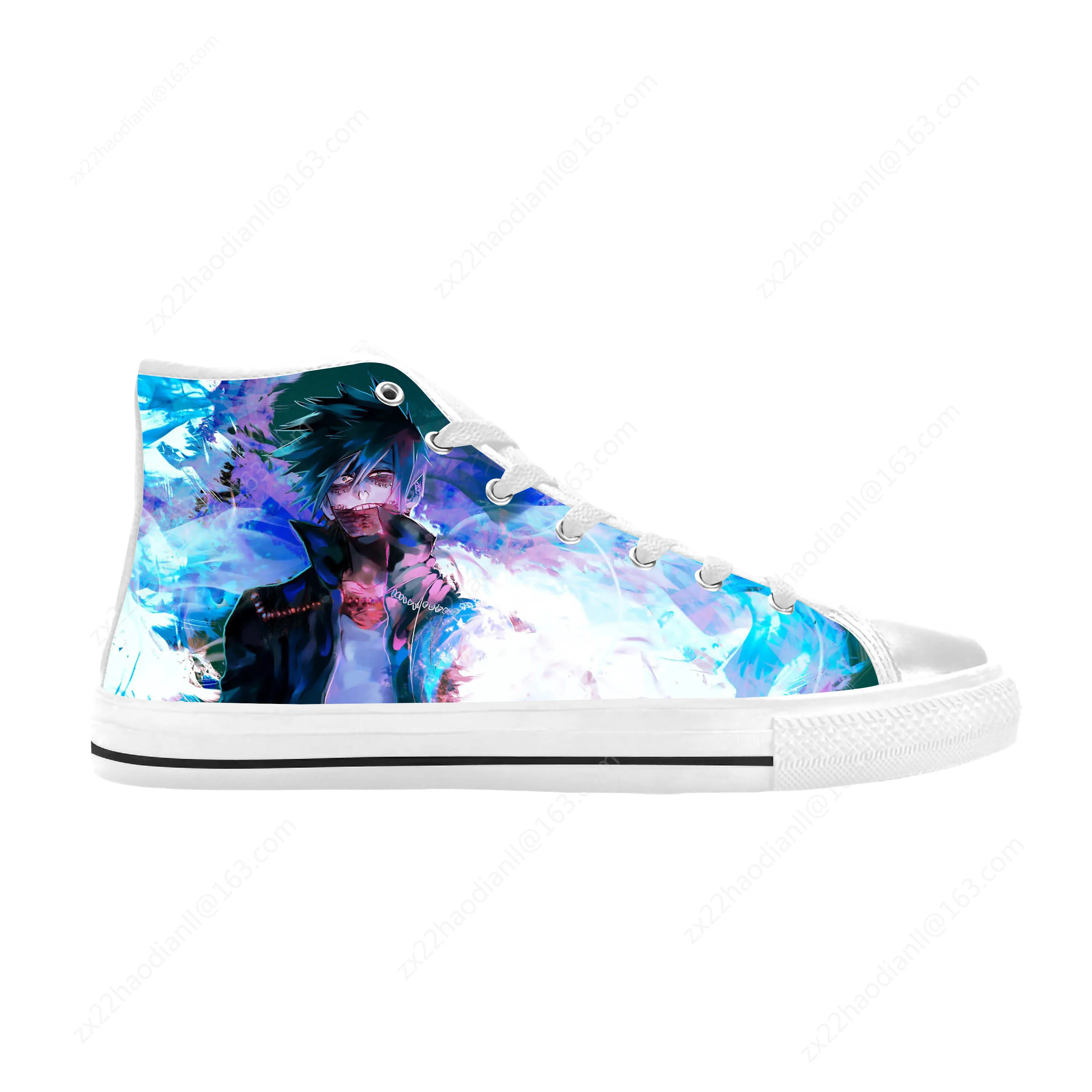Anime Cartoon Manga Comic My Hero Academia Dabi Casual Cloth Shoes High Top Comfortable Breathable 3D Print Men Women Sneakers