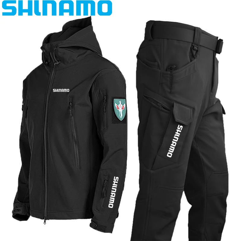 

Special Forces Soft Shell Fishing Suit Men's Tactical Windproof Waterproof Jacket Men's Army Combat Pants Men's Camping Jacket