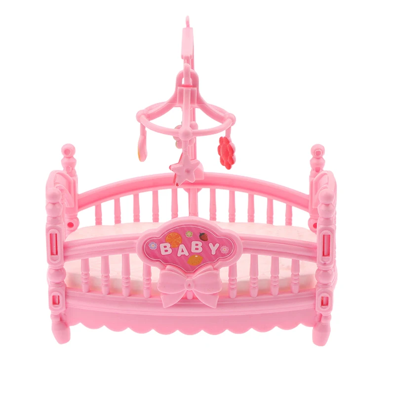 1/12 Puppenhaus Simulation Mini Krippe Baby Bett Modell Puppenhaus Schlafzimmer Möbel Dekoration Puppen Haus Zubehör – Detail 13