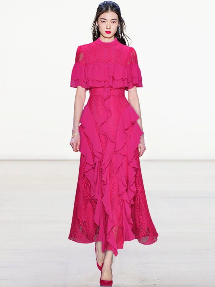 فساتين سهرة نسائية مجوفة مكشكشة ، رقبة دائرية ، أكمام قصيرة ، فستان طويل للحفلات ، مصمم أزياء جديد ، الصيف ، 3WQ3925 ، 3 فساتين سهرة نسائية مجوفة مكشكشة ، رقبة دائرية ، أكمام قصيرة ، فستان طويل للحفلات ، مصمم أزياء جديد ، الصيف ، 3WQ3925 ، 3