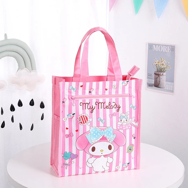 Sleep Kuromi My Melody Cinnamoroll Lunch Box Bag Storage Case Insulated  Handbag