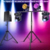 Somspot Pro Audio DJ Adjustable Tripod Stand with Top T Bar for Par Cans Wash or Universal Lighting Fixtures 3
