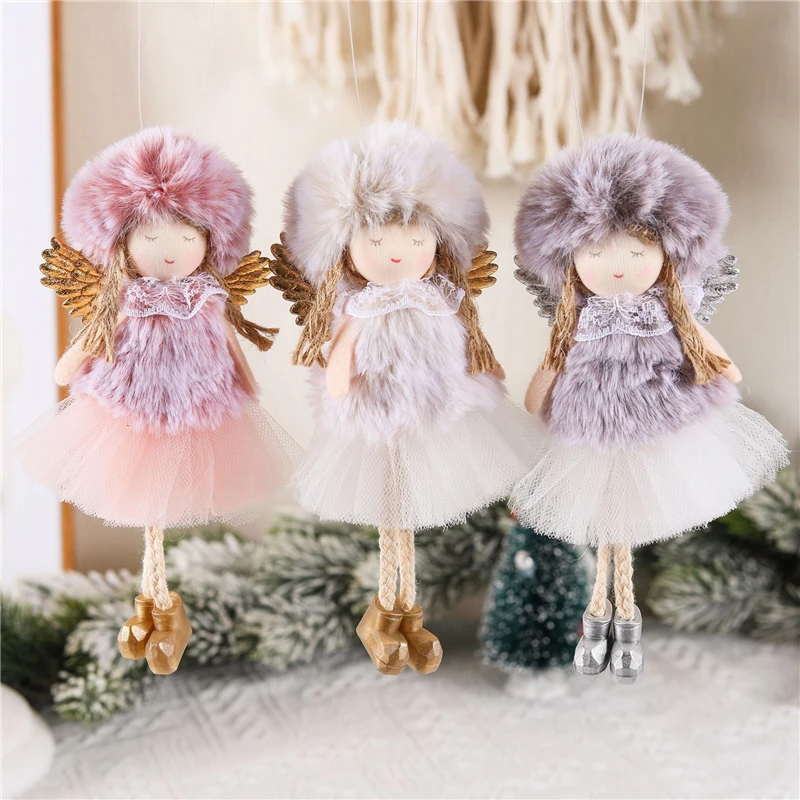 New Year 2023 Gifts Crown Veil Girl Dolls Angel Doll Navidad 2022
