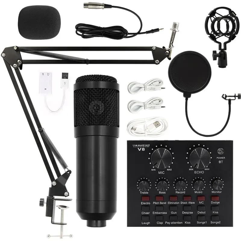 BM-800 Condenser Microphone Live Karaoke Song Chat Game Recording Microphone Mobile Phone Computer General Equipment 3