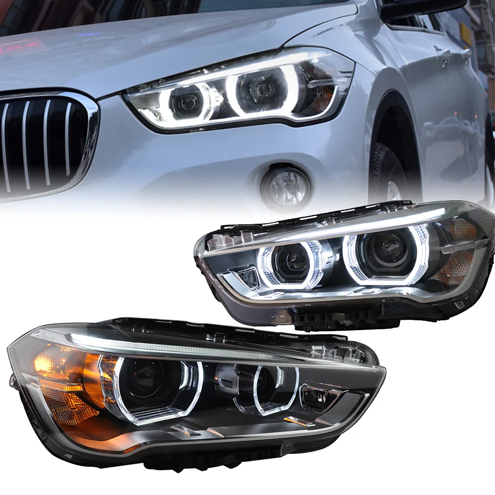 Headlight For X1 F48 2016–2021 Car автомобильные товары LED DRL Hella ...