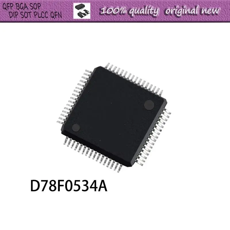 

NEW 2PCS/LOT D78F0534A UPD78F0534A UPD78F0534AGC-GAL-AX LQFP-64