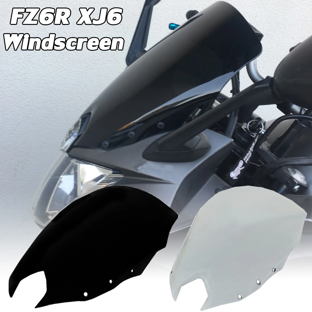 

FZ6R ветрозащитный экран ветрового стекла для Yamaha XJ6 диверсия F FZ-6R FZS600 XJ6F XJ6FA 2009-2017 XJ 6 Аксессуары для мотоцикла Новинка