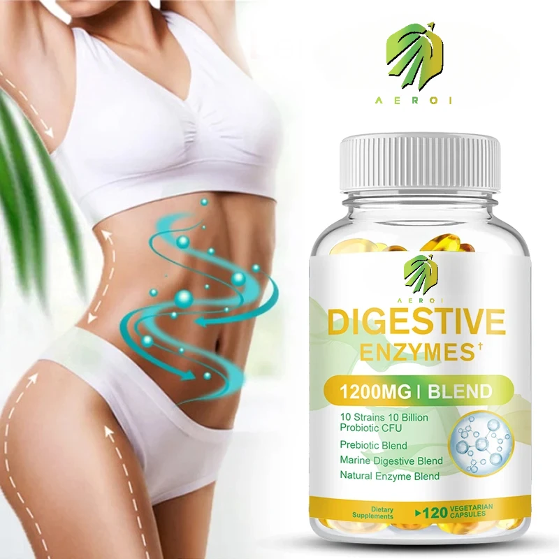 Digestive Enzyme Capsules-Support Gut Health, Improve Digestion, Relieves Gas and Bloating, Immune Support