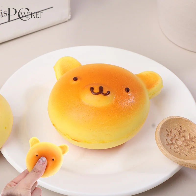 

Bear Head Bread Super Soft Slow Fragrance Decompression Vent Creative Gift Wet Soft Simulation Food Slow Rebound Pinch Toy