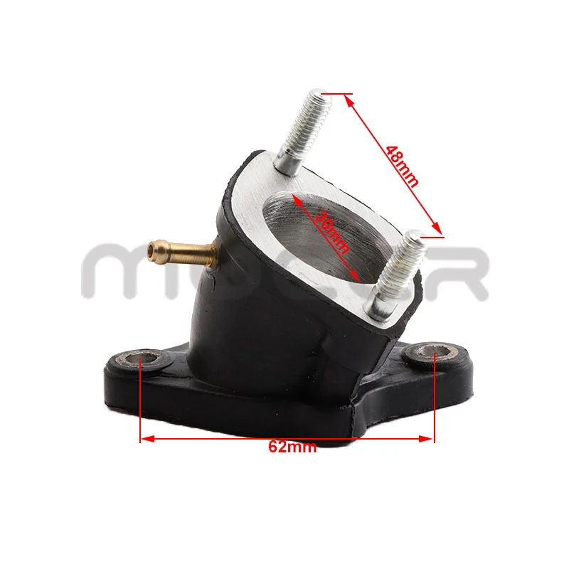 EVGATSAUTO Carburateur Inlaatspruitstuk, 30mm Motorfiets Carburateur Inlaatspruitstuk voor ATV Buggy JQ-109 EVGATSAUTO Carburateur Inlaatspruitstuk, 30mm Motorfiets Carburateur Inlaatspruitstuk voor ATV Buggy JQ-109