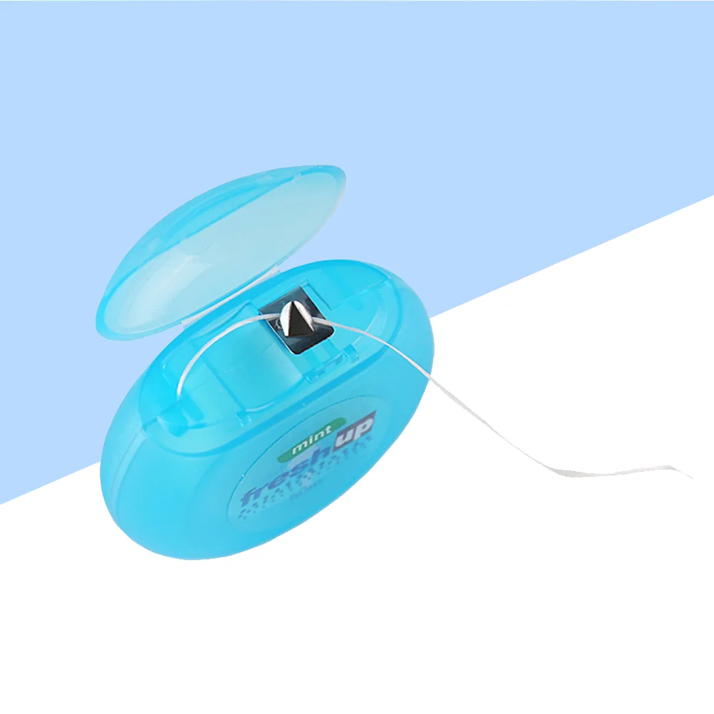 

1PC 50M Dental Floss Ultra Thin Flat Interdental Cleaner Micro Wax Mint Dental Flosser Random Style